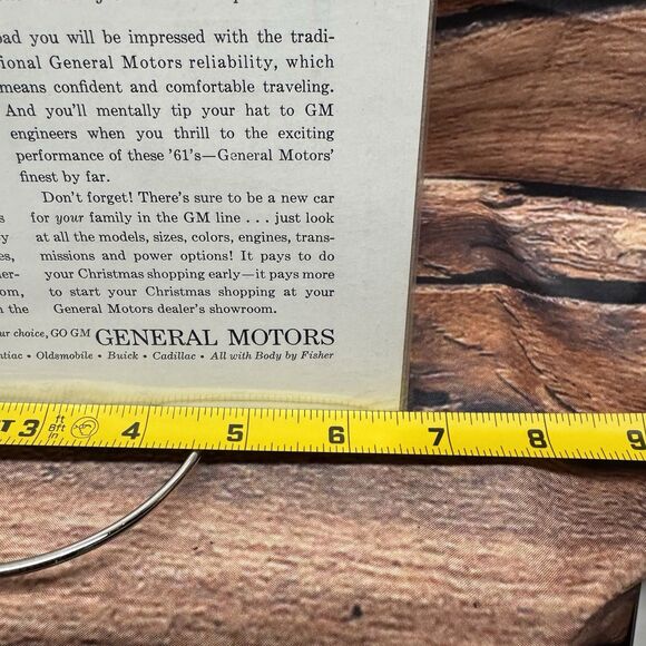 1961 Pontiac Safari Wagon Tempest Festive Ad Christmas Tree Lot Farm Vintage GM - Picture 4 of 5